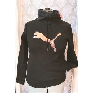 BNWT Women’s Puma Pink Metallic Cinch Neck Hoodie